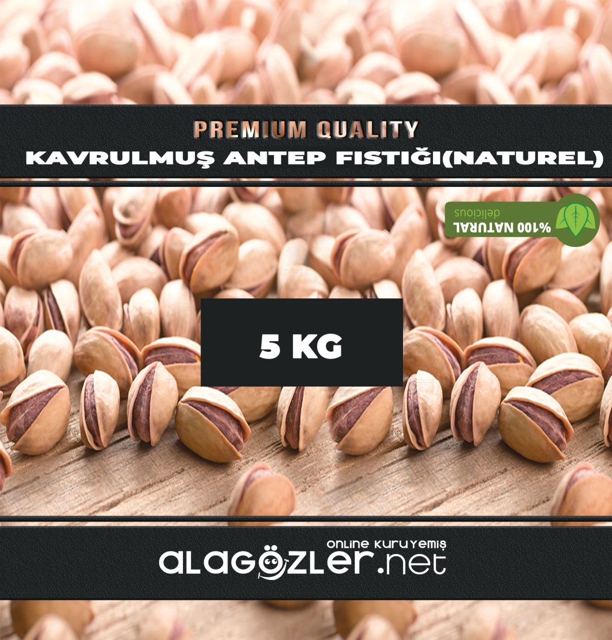 Kavrulmuş Tuzlu Antep Fıstığı Naturel (25 KG)